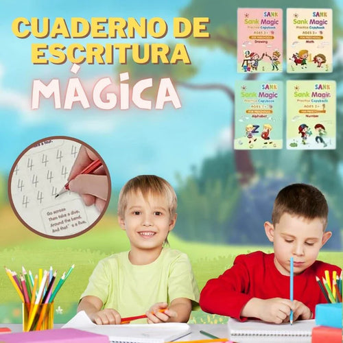 Magic Escritura Pro® - Set Cuadernos Magic Caligrafía Montessori