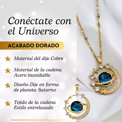 Collar Saturno + Empaque Especial