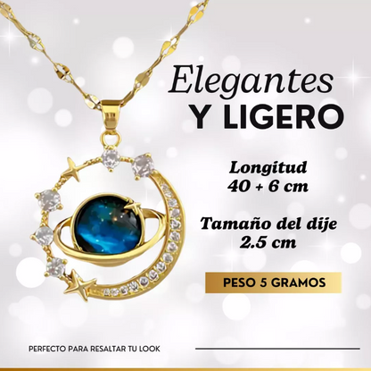 Collar Saturno + Empaque Especial